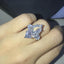 14K/18K Gold 10CT Marquise Cut White Created Diamond Three Stone Ring