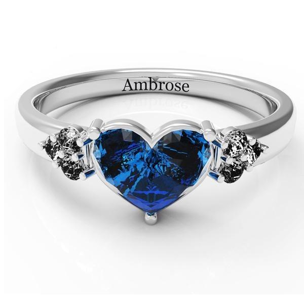 Personalized Name Ring With Birthstone