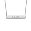 925 Sterling Sliver Bar Necklace Personalized Customized Name Jewelry Gifts For Women