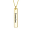 Vertical Name Personalized Sterling Sliver Engravable Bar Nacklace