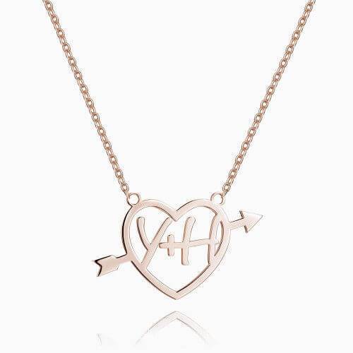 Sterling Silver Cupid's Arrow Name Necklace