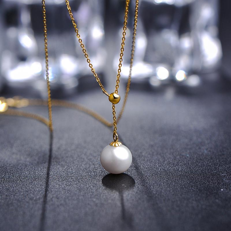 Genuine Freshwater Cultured Pearl Infinity Pendant Necklace