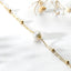18K Yellow Gold Freshwater Pearl Double Chain