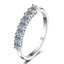Round Cut Moissanite Diamond Fashion 7-Stone Ring