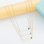 Initial Heartbeat Necklace With Birthstone