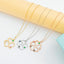 Intertwined 3 Hearts Name Necklace With Birthstones
