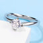 Twisted Round Moissanite Diamond Solitaire Ring