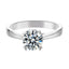 Classic Round Cut Moissanite Diamond Love Solitaire Rings