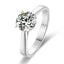 Classic Round Cut Moissanite Diamond Love Solitaire Rings