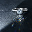 Sterling Silver/18K Gold Classic Round Brilliant Cut Moissanite Diamond Solitaire Ring