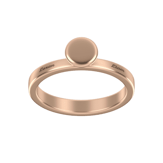 Engraved Cup Ring