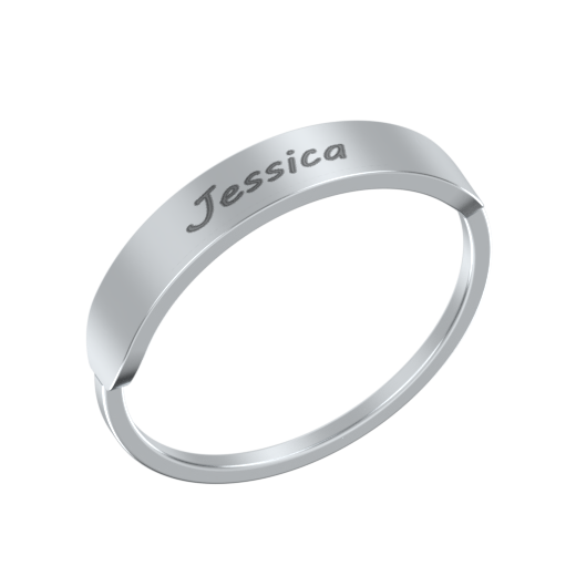 Personalized Nameplate Ring