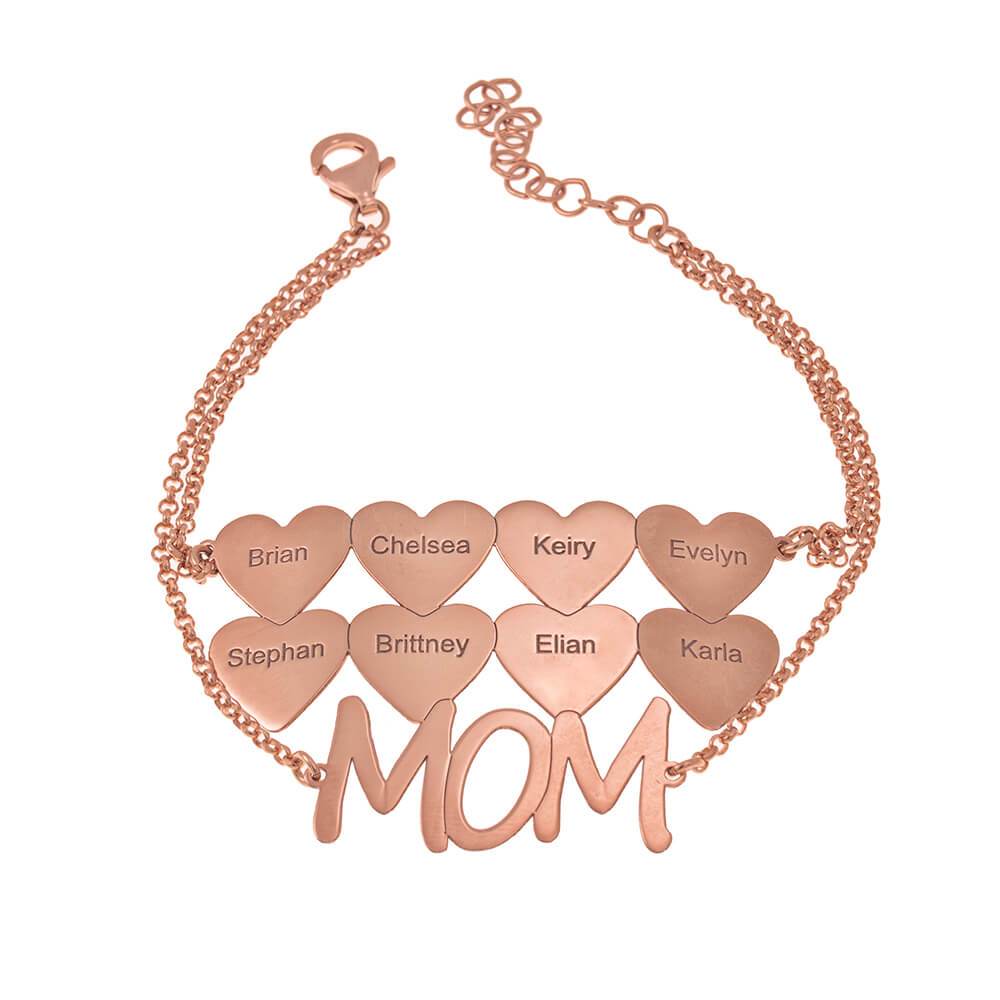 Mom Bracelet With Hearts