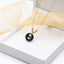 18K Gold Beads Black Tahitian Southsea Cultured Pearl Pendant Necklace