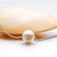 Classic Simple Design Freshwater Pearl 18K Gold Chain Pendnat Necklace