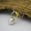 18K Gold Natural Cultured Freshwater Pearl Hello Kitty Pendant Women Necklace - ZULRE