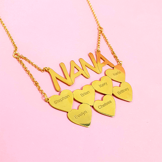 Nana Necklace With Hearts