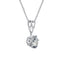 Classic Brilliant Round Moissanite Stud Earrings Pendant Necklace Jewelry Sets
