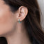 Pearl Sterling Silver Hoop Earrings