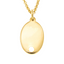 Oval Necklace With Birthstone