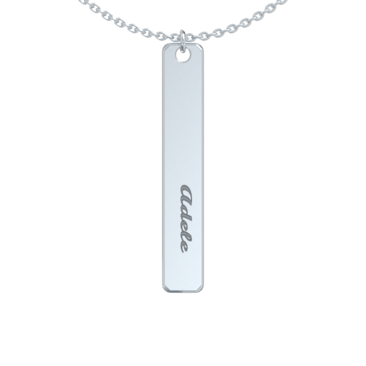 Vertical Bar Name Necklace