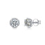 Brilliant Round Cut Moissanite Diamond Stud Earrings Necklace Sets