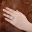 Emerald Cut Moissanite Diamond Three Stone Ring