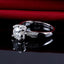 14K/18K Gold Round Cut 6.5mm Moissanite Diamond Split Shank Ring for women