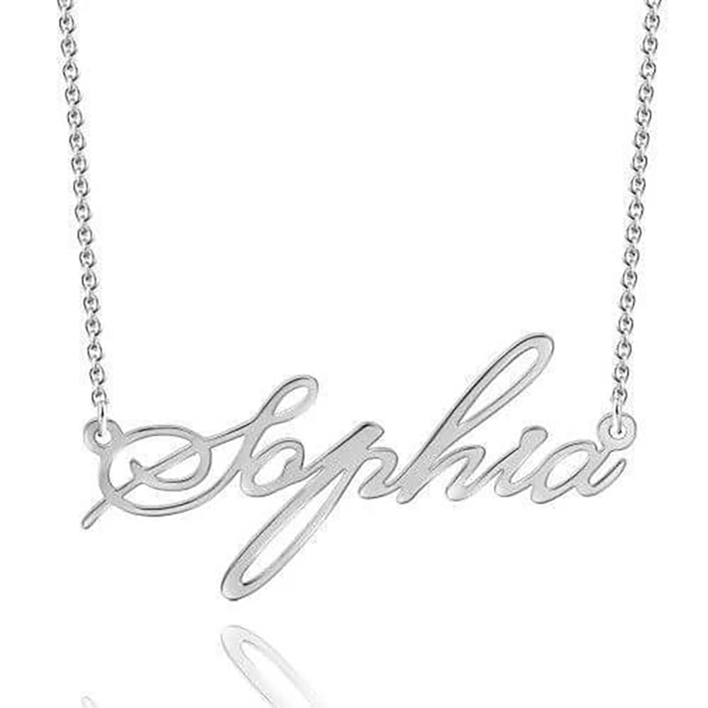 Sterling Silver Personalized Necklaces With Name