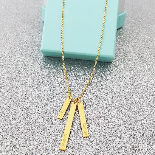 Mix Vertical Bar Necklace For Mom