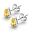 Mini 3x5mm Yellow Pear Cut Citrine Stud Earrings
