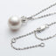 Queen Crown Sterling silver 9.5-10mm Freshwater White Pearl Pendant Necklace