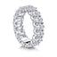 Radiant Cut Full Eternity Created White Diamond Ring