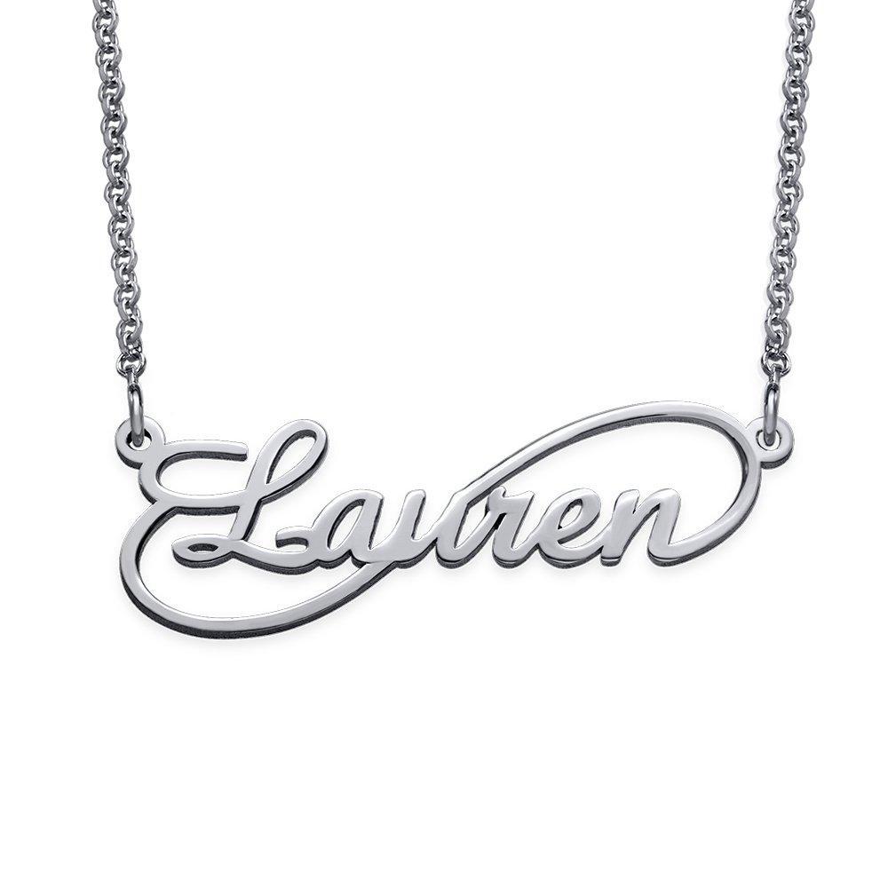 Sterling Silver Infinity Name Necklaces Personalized Jewelry